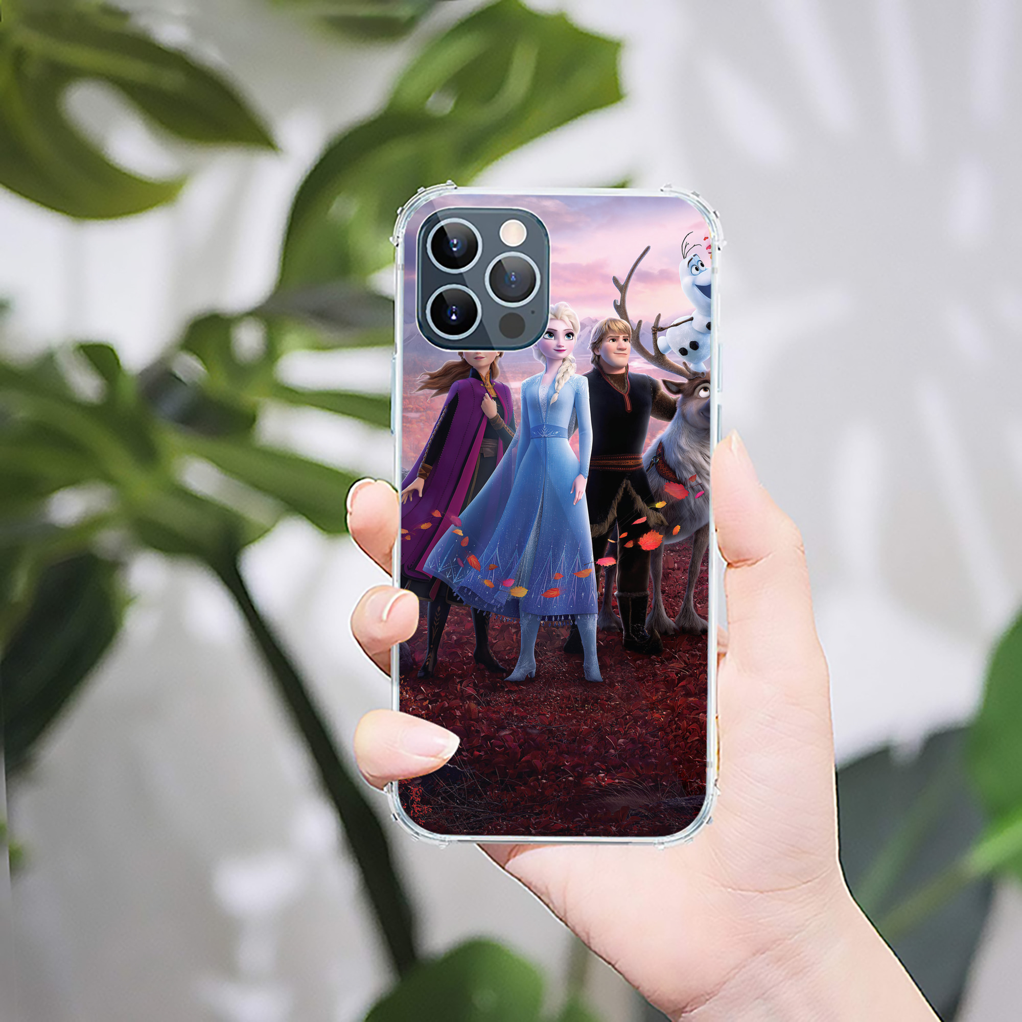 （画像用） アナと雪の女王 アンナ エルサ Frozen Anna Elsa 【iPhone 12シリーズ対応】透明スマホケース（クリアソフトケース）